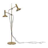 Danish design brass floor lamp, 1970