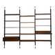 Rosewood Wall or Floor/Ceiling Bookcase