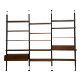 Rosewood Wall or Floor/Ceiling Bookcase