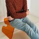 Orange plexiglass chair, 1970s France.