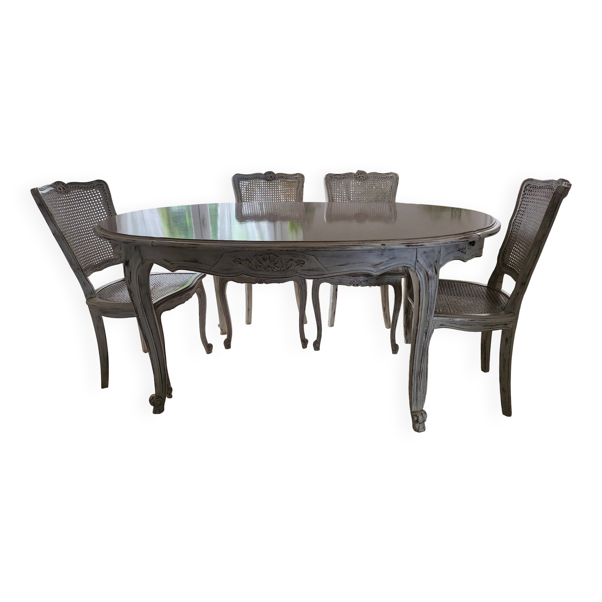 Cherry table Louis XV Shabby