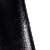 Pair of Matteo Grassi MG5 chairs in black leather and chrome