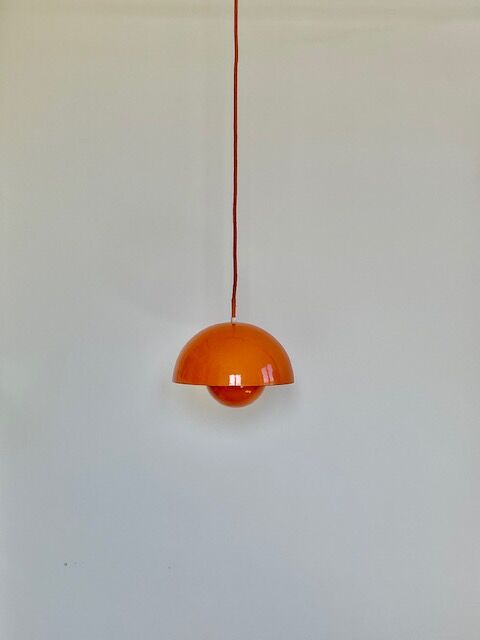 Set of 5 Flowerpot suspensions by Verner Panton