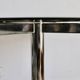 Glass and steel table attributed to Florence Knoll, Roche Bobois edition, 1970s.