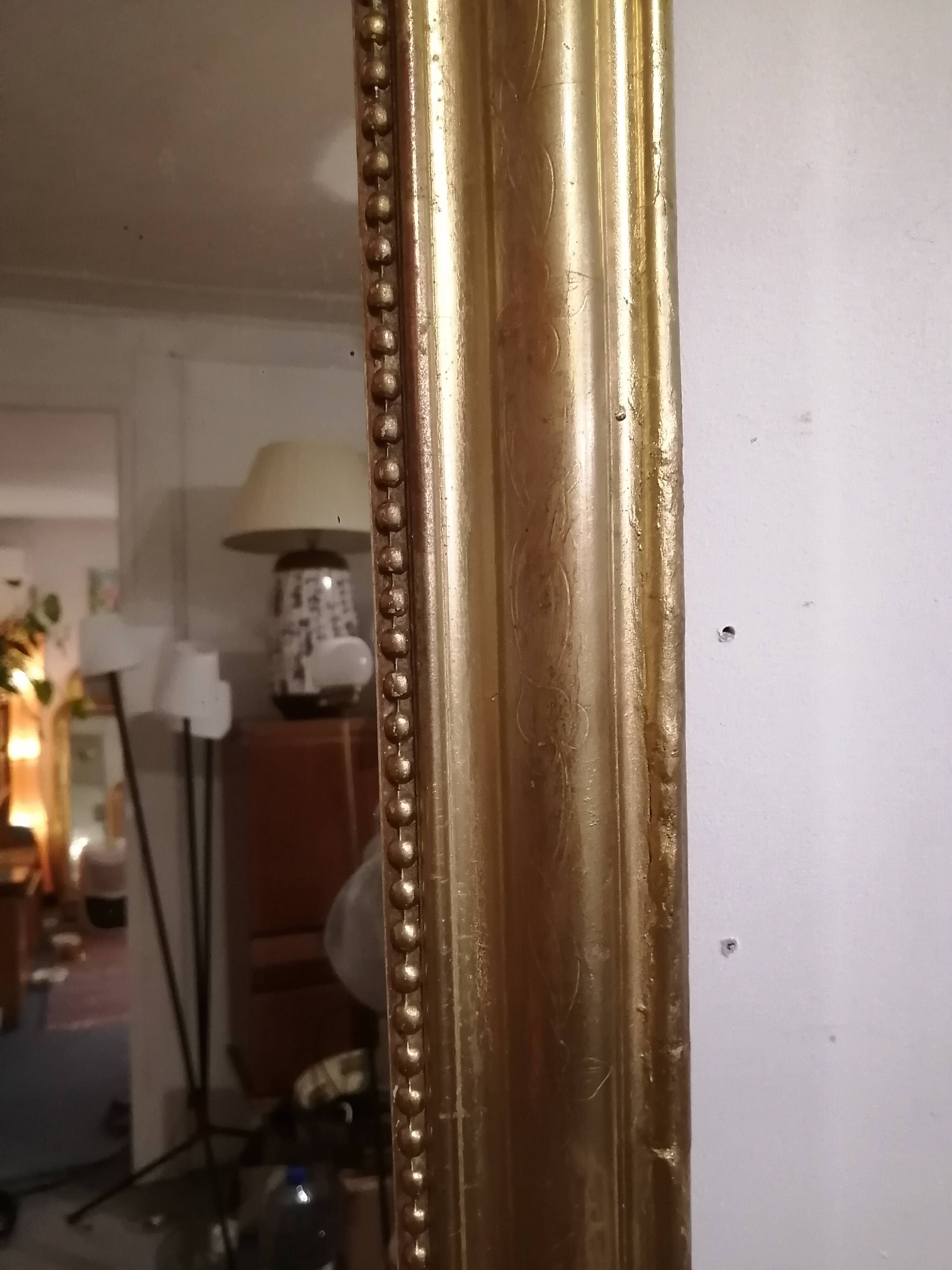 Beautiful mirror Louis Philippe very old golden  59x84cm