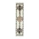 1970s Vintage Turkish Hand-Knotted Wool Cotton White Runner Rug 90x395