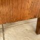 Vintage walnut commode with tapered legs circa 1950s