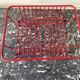 Plasticized metal dish rack