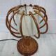 Pair of Louis Sognot rattan bedside lamps