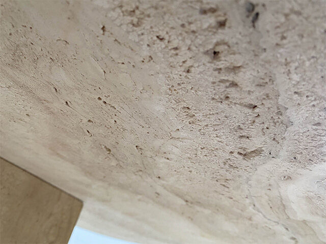 Low table in travertine