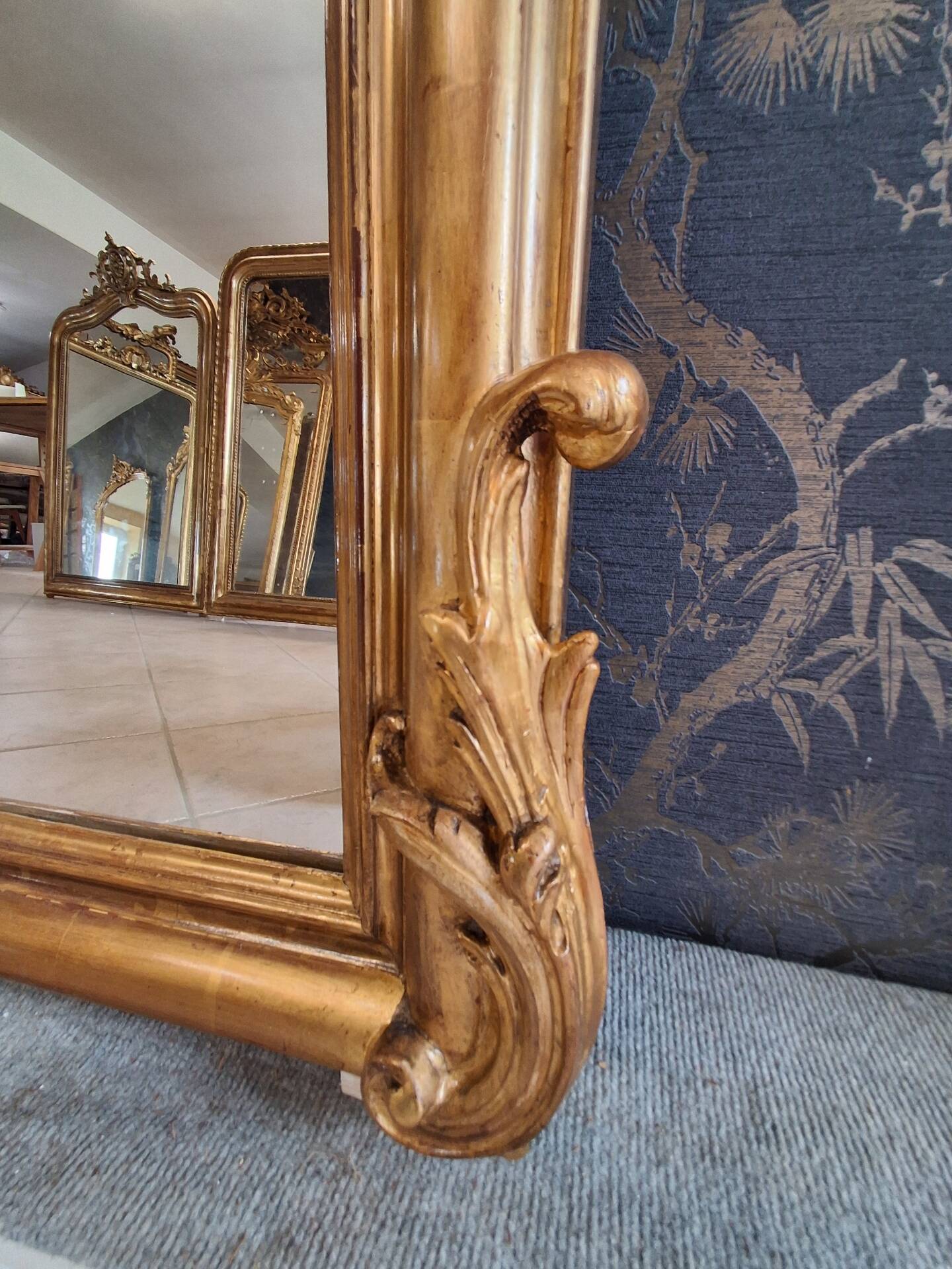 Miroir époque XIX 186 x 126