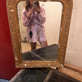 Miroir vintage doré style Louis XV