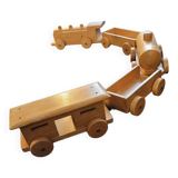 Old wooden train - beech toy