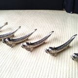 6 Zoomorphic Metal Knife Rests