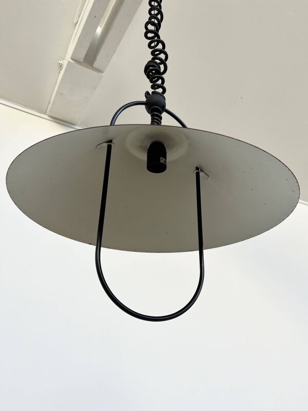 Suspension Monte Baisse Lita – Rouge Brique – Design Français 80's