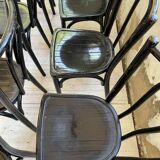 Lot 11 black Baumann bistro chairs