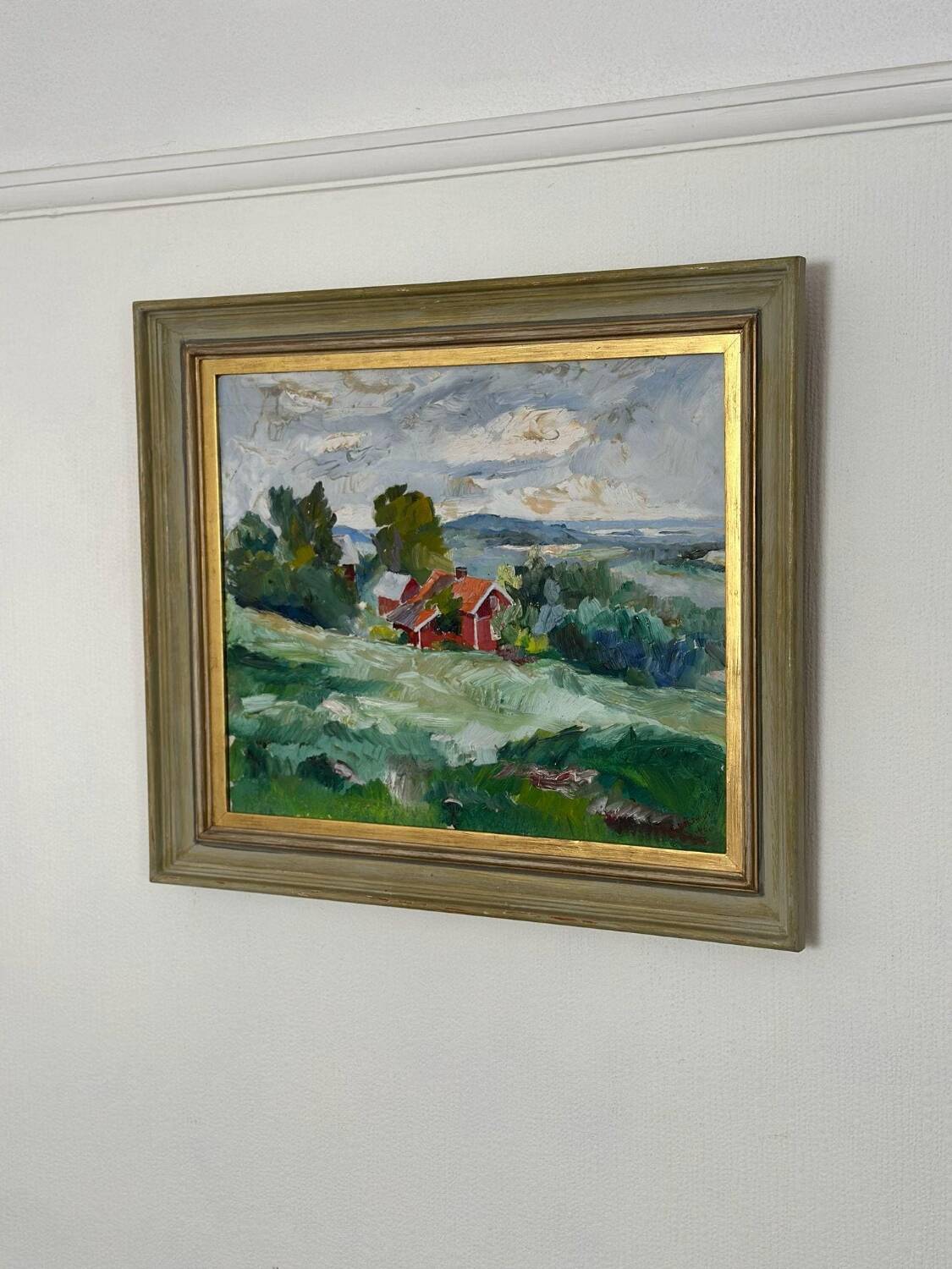 Swedish Oil on Panel – “Landscape” by Erik Boëthius (1897–1970)