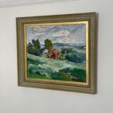 Swedish Oil on Panel – “Landscape” by Erik Boëthius (1897–1970)