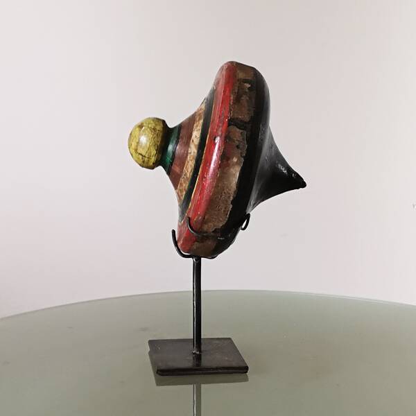 Wooden spinning top Java Indonesia