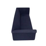 Primafila sofa by Luca Meda in blue velvet for Molteni & Co / 1991