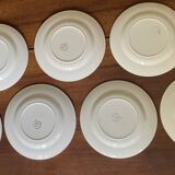 Flat plates Digoin tulips