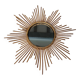 Vintage rattan sun mirror 1960