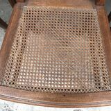 Suite of 6 chairs oak canage art nouveau