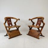 Fauteuils trônes asiatiques rares