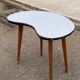 Table d'appoint scandinave haricot 1960