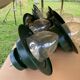 Set of 7 authentic schreder albany maxi light fixtures.