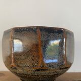 Glazed ceramic bowl signed