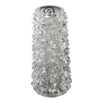 French vintage retro clear cut glass chandelier replacement shade