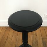 Antique black oak side table