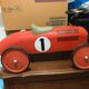 Vintage No. 1 Red Metal Racing Car Carrier - Car