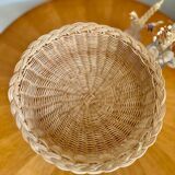 Vintage wicker fruit bowl