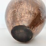 Small Vintage Embossed Copper Pitcher Vase by Egidio Casagrande, Italy