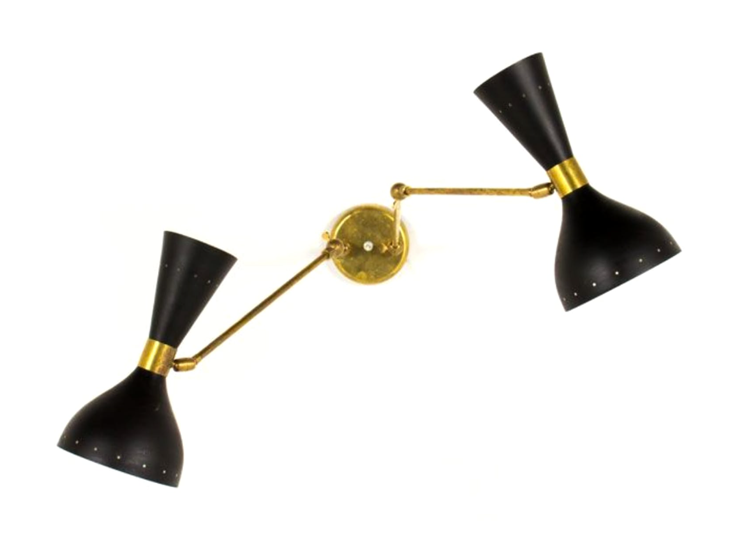 Double wall sconce in the style of Italian creations of the 50s