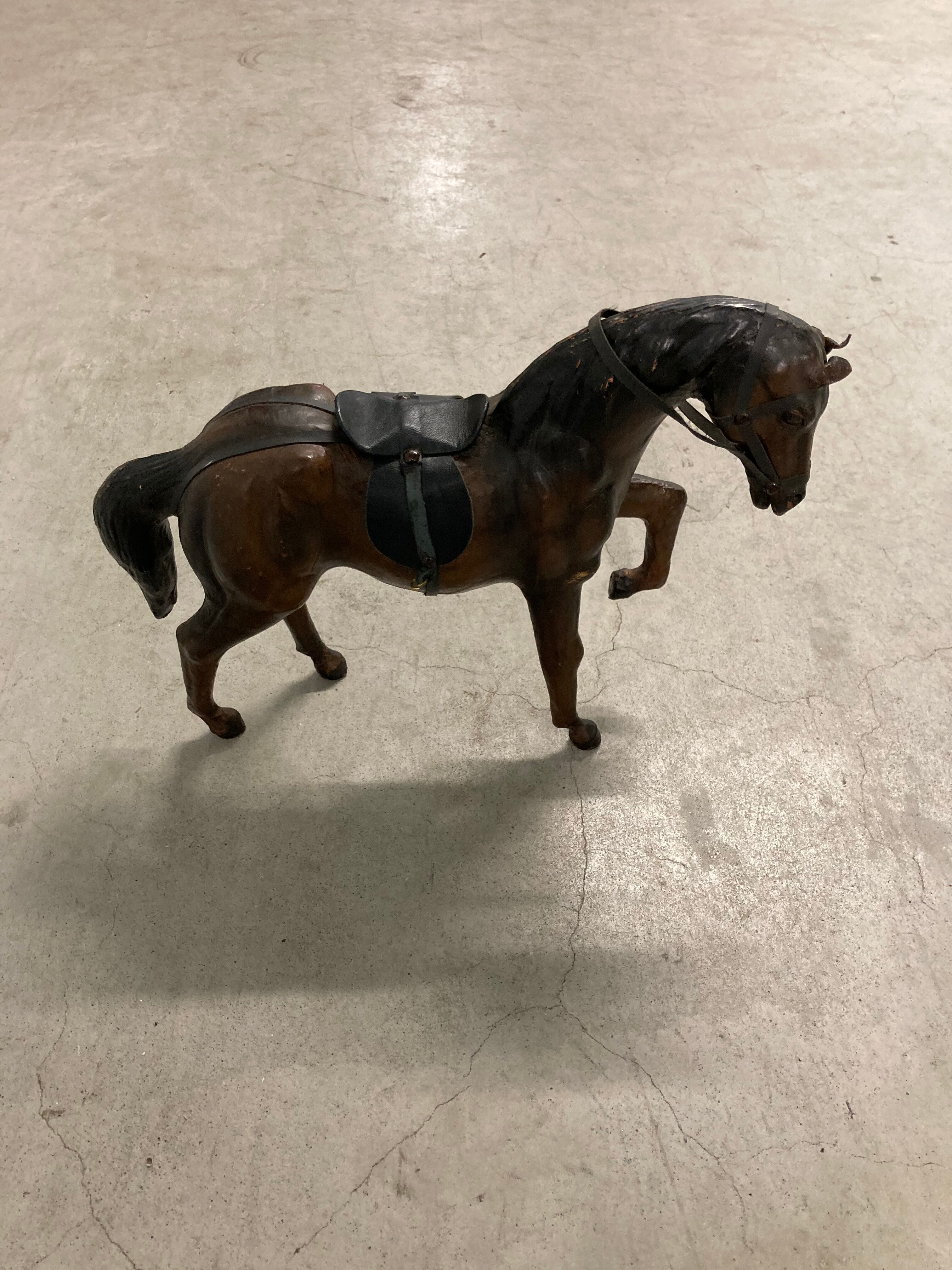 Leather horse