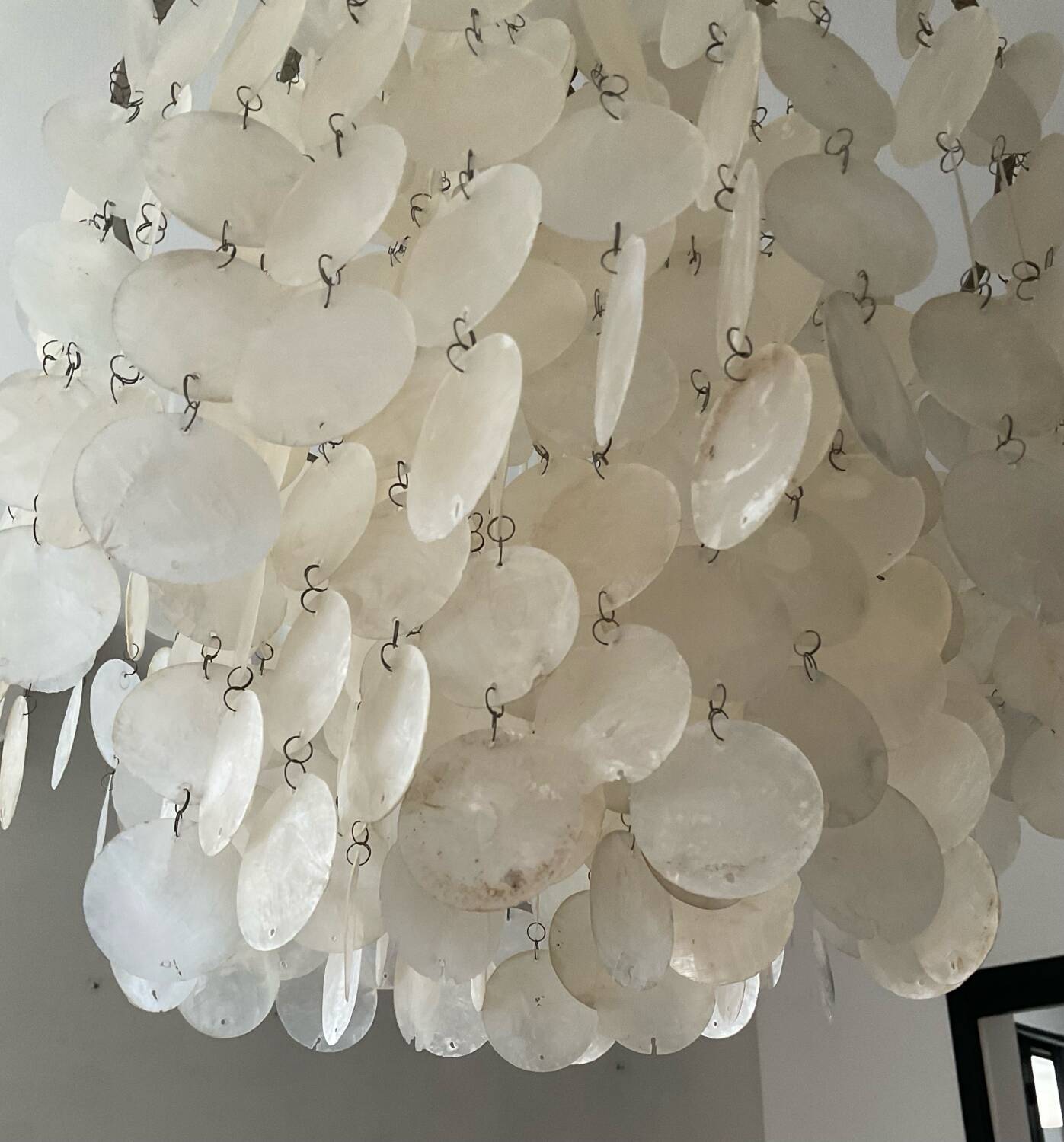 Lustre Verner Panton Fun 1DM suspension en nacre