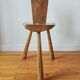 Tripod chair in solid wood – Handcrafted – Brutalist spirit