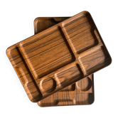 Plateaux repas vintage Caleppio années 70 (lot de 2)