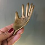 Vintage brass hand ashtray/trinket tray