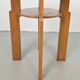 Art Deco Round Oak Side Table, 1930s