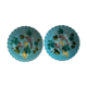 Set of 2 majolica plates from Sarreguemines.