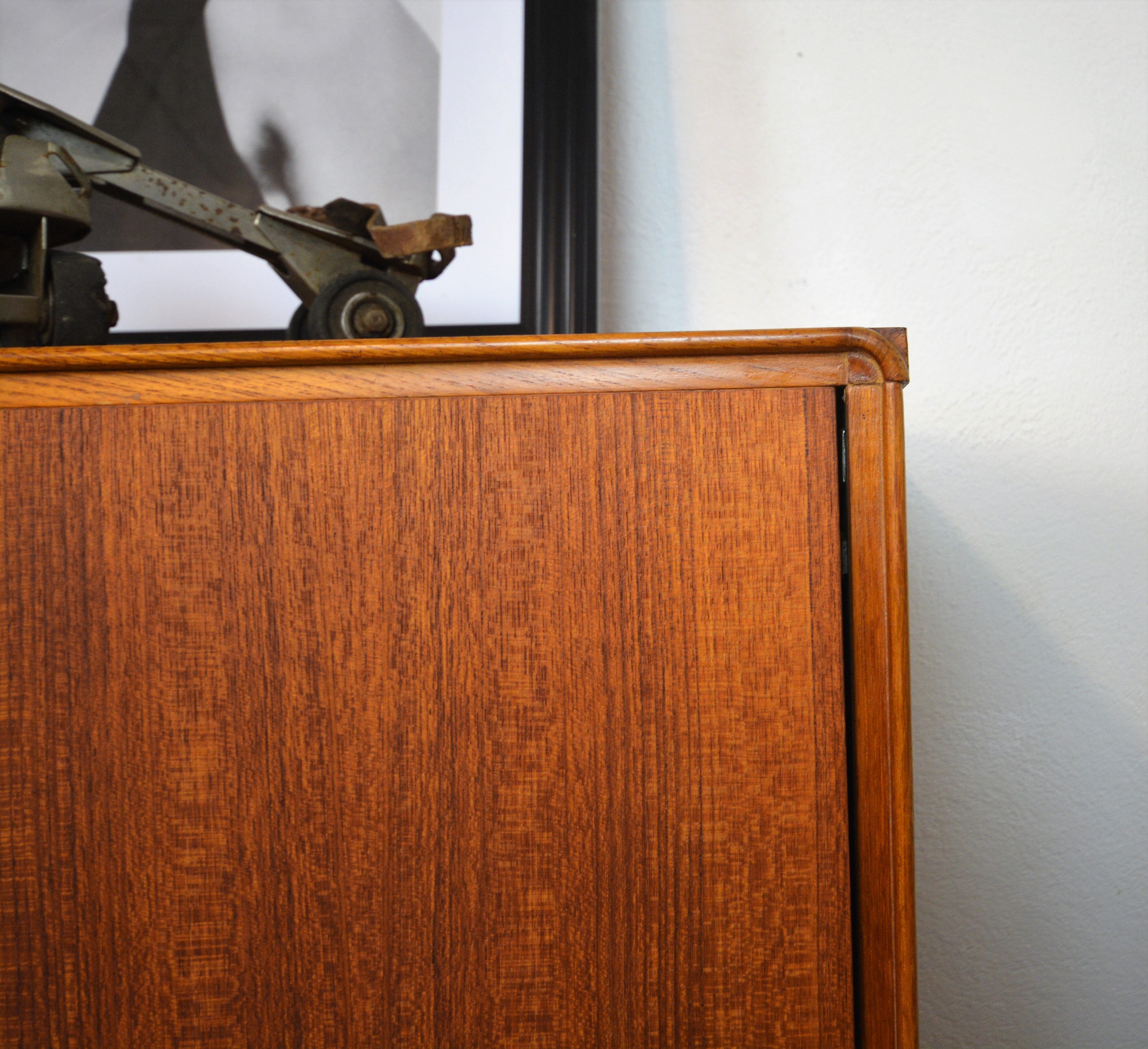 Scandinavian sideboard Fristho teak and metal