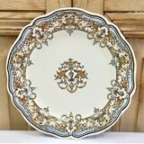 6 dessert plates dessert Gien the children at the press Dionysos 1938/1960