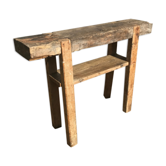 Solid wooden workbench