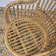 Fauteuil en Rotin Bambou vintage 1950s design -H85cm