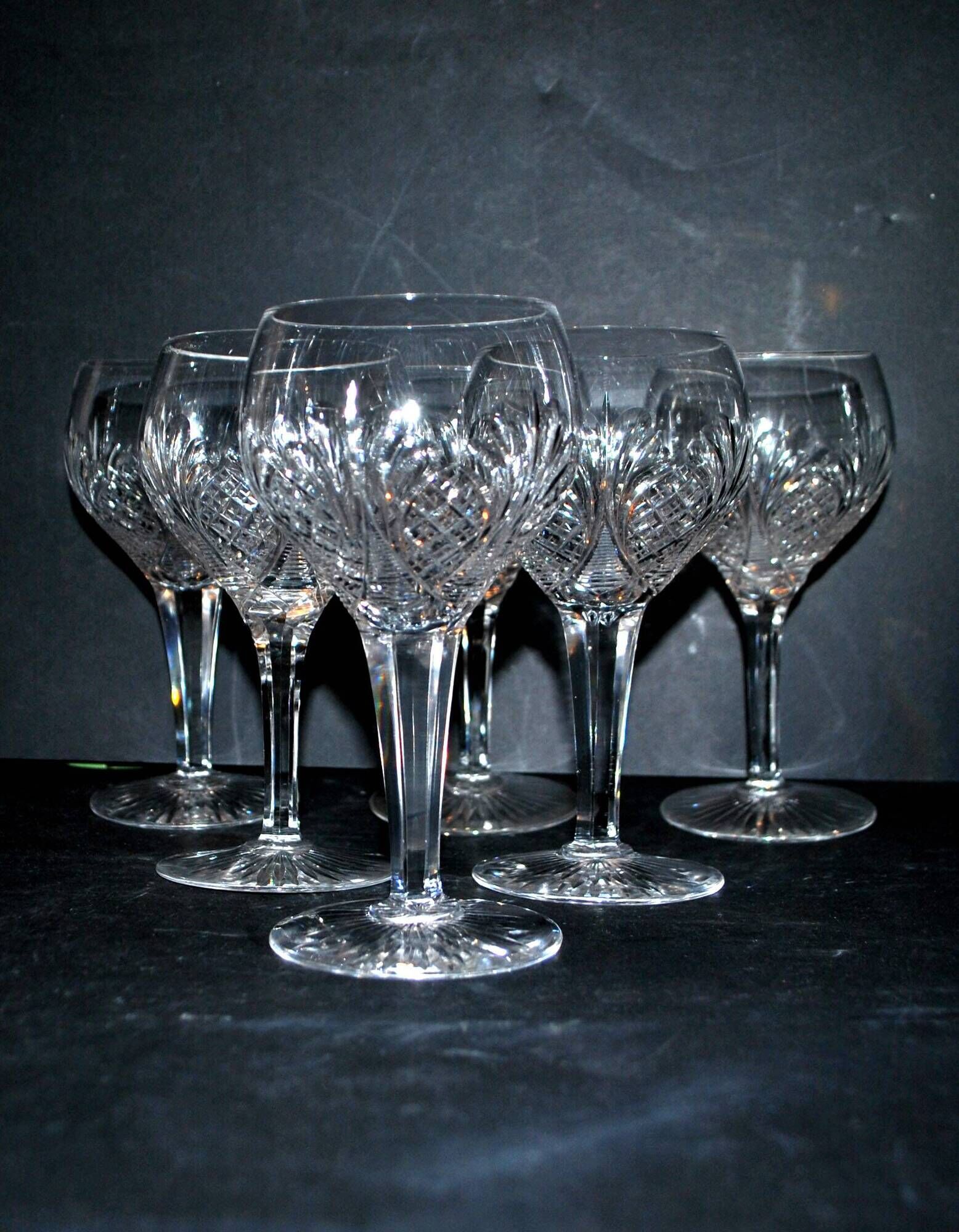Baccarat set of 35 crystal glasses + 2 flower model carafes 9157 from 1907