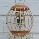 Vintage bird cage wall lamp